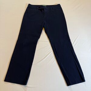 Lauren Ralph Lauren Adelle Petite Navy Work Pants Size 10P